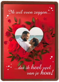 Hou heel veel van jou fotokaart