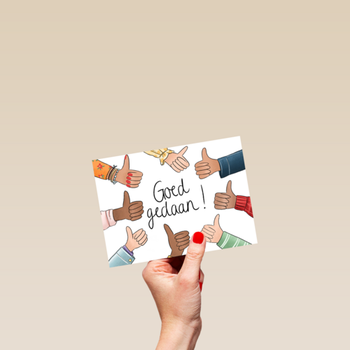 compliment kaart goed gedaan matia studio