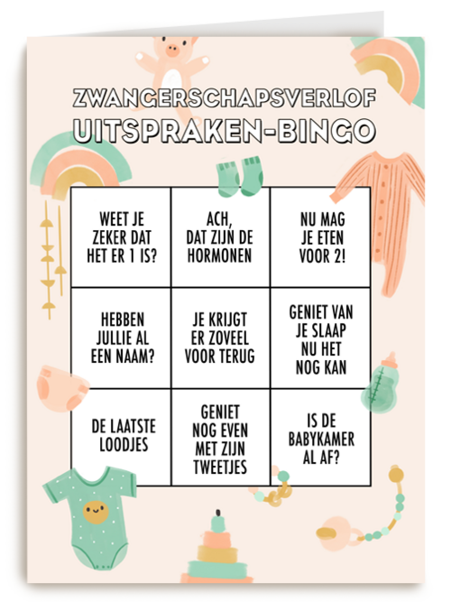 Zwangerschapsverlof uitspraken bingo