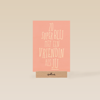 Valentijnskaart vriendschap zo superblij met een vriendin als jij