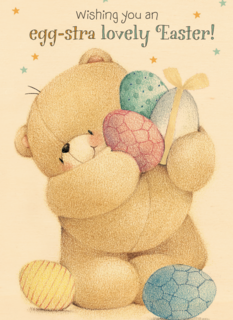 wishing you an egg stra lovely easter forever friends kaart