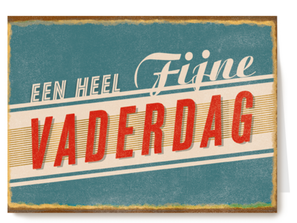 vaderdag kaart klassiek een heel fijne vaderdag