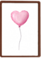Ballon met hart zonder tekst