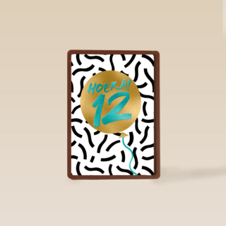 Verjaardagskaart Hoera 12 jongen