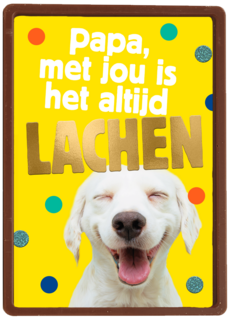 Vaderdagkaart papa met jou is het altijd lachen