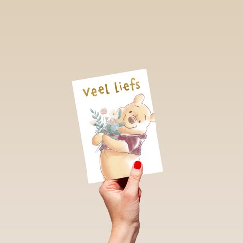 moederdag kaart winnie the pooh veel liefs