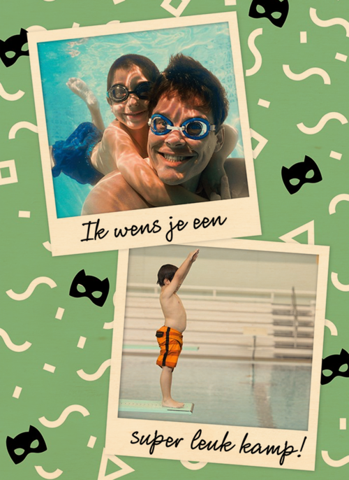 ik wens je een superleuk kamp fotokaart