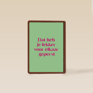 &C Dat heb je lekker voor elkaar geperst