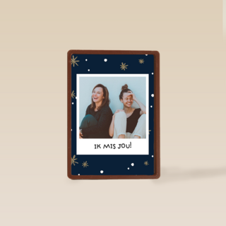 nieuwjaar fotokaart ik mis jou