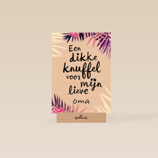 een dikke knuffel voor mijn lieve oma