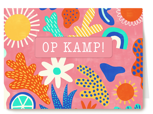 Op Kamp Fleurig Roze