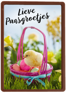 lieve paasgroetjes met mand