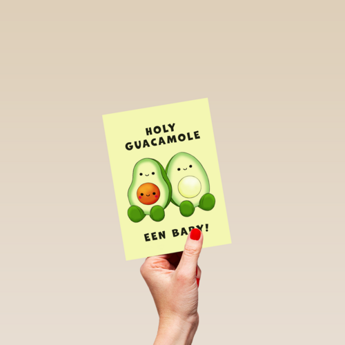Zwangerschap kaart holy guacamole