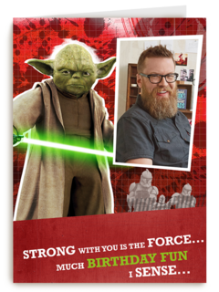 verjaardag fotokaart yoda