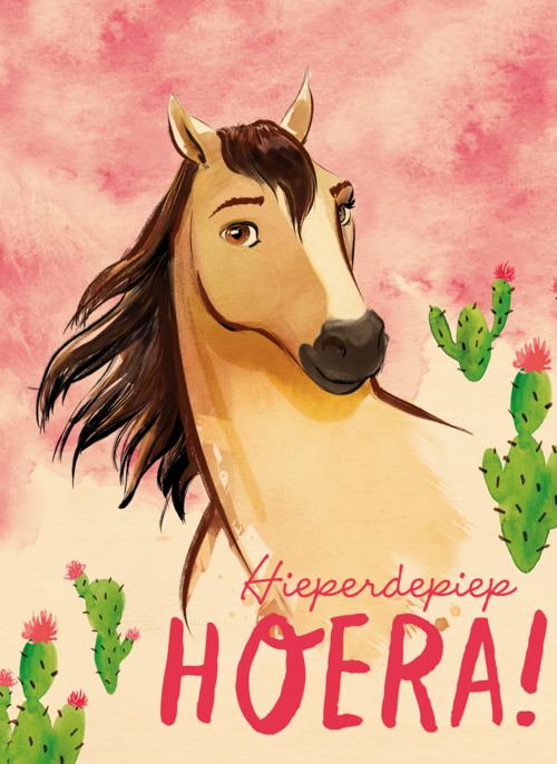 verjaardag kaart spirit hieperdepiep hoera