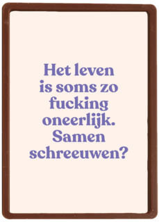 condoleance kaart andc het leven is soms zo fucking oneerlijk