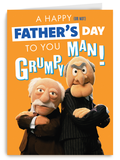 A happy fathers day grumpy man Muppets