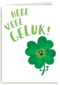 klavertje 4 wenst je veel geluk