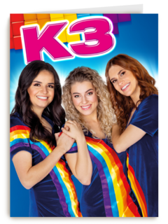 k3 verjaardag kaart binnentekst