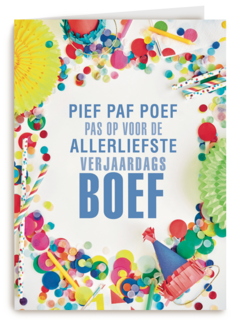 pief paf poef voor de allerliefste kaart