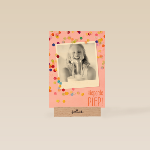 hieperdepiep met confetti