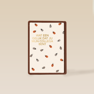 Bedankt kaart thuiswerken wat een geluk dat jij mijn collega bent