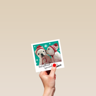 kerstkaart kerstkus speciaal voor
