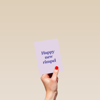 Verjaardagskaart vrouw grappig Happy new rimpel