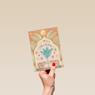 Welkom lief kleintje roze symbolic art