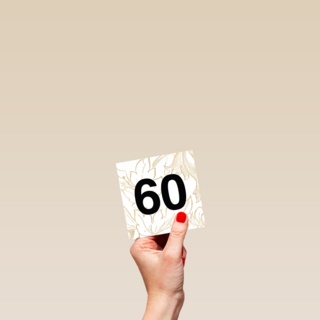 60 op gouden bladeren