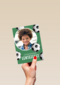 Uitnodiging Lentefeest voetbal fotokaart