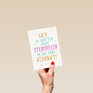 Sterspeler in ons team