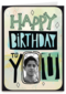 happy birthday met fotolijstje in de o