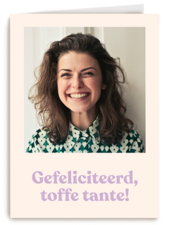 verjaardag fotokaart andc gefeliciteerd toffe tante