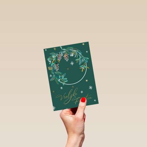 Stijlvolle kerstkaart