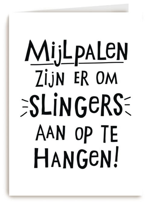 quote kaart mijlpalen zijn er om slingers aan op te hangen