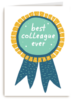 Bedankt kaart thuiswerken best collegue ever groen