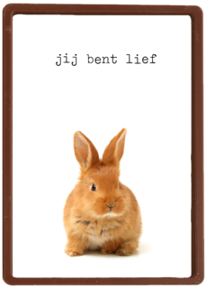 Liefde kaart Furry cuddles jij bent lief