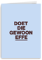 And C Doet die gewoon effe
