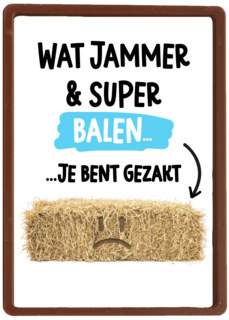 gezakt kaart balen