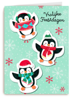 Vrolijke feestdagen pinguins