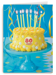 verjaardag leeftijd plus taart cake