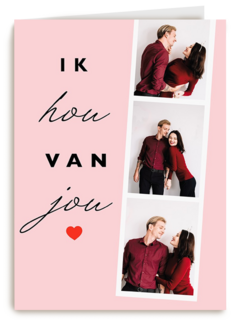 valentijnskaart foto ik hou van jou