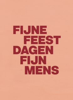 Fijne feestdagen fijn mens AndC