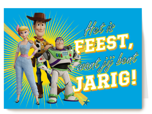Toy Story kaart het is feest