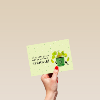 nieuwe woning kaart grappig heel veel geluk met je nieuwe stekkie