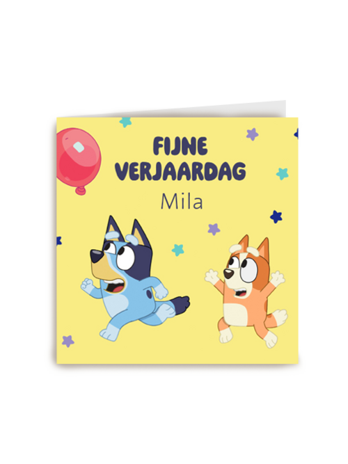 Bluey Bingo Fijne Verjaardag