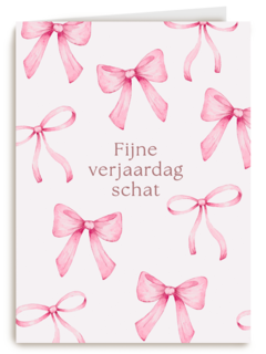 Fijne verjaardag schat strikjes