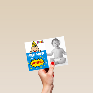 fotokaart bumba hiep hiep hoera bumba kaart