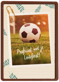 Proficiat met je Lentefeest voetbal